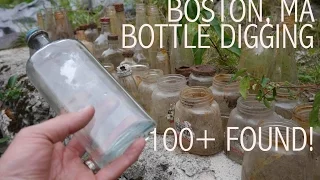 1930s Salvage Pit- Boston, MA- 100+ Bottles/Jars found (bottle dump digging)