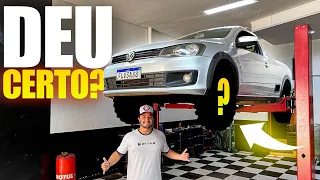 INSTALAMOS A SUSPENSÃO DE 2" E REMAP DA STRIKE NA SAVEIRO, PNEU GIGANTE!!