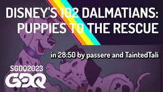 Disney's 102 Dalmatians: Puppies to the Rescue by passere and TaintedTali in 28:50 - SGDQ 2023