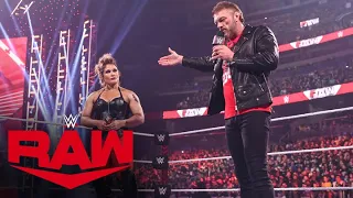 Edge & Beth Phoenix challenge Finn Bálor & Rhea Ripley at WWE Elimination Chamber: Raw, Feb. 6, 2023