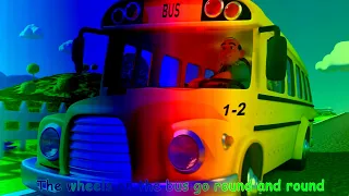 CocoMelon Wheels On The Bus Speed Down Every 7 Seconds!!! | CocoMelon 32 Second "Memes Variations"