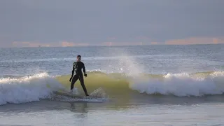 Fun Morning Surf at Gilgo Beach, Long Island NY