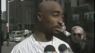 RARE 1994 THROWBACK: "Tupac Shakur RAW Interview Outside NYC Courthouse"