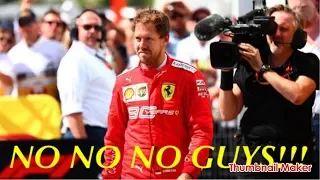 Sebastian Vettel's Reaction after the incident at the Canadian Grand Prix 2019