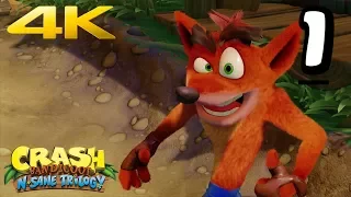 Crash Bandicoot 1 - (N.Sane Trilogy) - World 1 - (4K 60FPS) - No Commentary