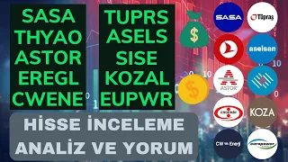 BORSA UÇUŞA GEÇİYOR KLSER KOZAL TUPRS EREGL ASTOR EUPWR CWENE THYAO ASELS SISE SASA | ENDEKS ANALİZ