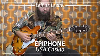 Epiphone USA Casino Royal Tan played by Leif de Leeuw | Demo