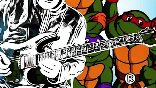 TEENAGE MUTANT NINJA TURTLES THEME SONG - METAL VERSION! (80’s Guitar Cover)