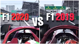 F1 2020 GAME VS F1 2019 @  Baku!   |    Direct comparison!