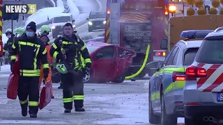 11.02.2021 (SHL)Tödlicher Verkehrsunfall auf Grund spiegelglatter Fahrbahn