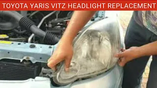 Toyota Yaris Vitz MK1 Headlight Replacement || Toyota Headlight Change