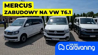 Kampery zabudowywane na bazie Volkswagena T6.1  wyprodukowane w fabryce Mercus Campery