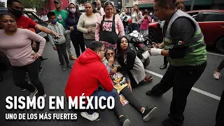 Los videos del tercer sismo más fuerte que azota a México