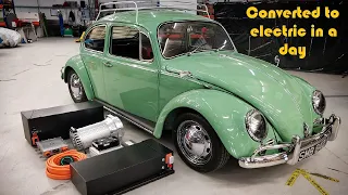 VW Beetle converted to electric in a day