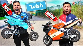 J'AI ACHETÉ LA MOTOCROSS LA PLUS CHERE ET LA MOINS CHERE SUR WISH ! 100% ARNAQUE 🤬