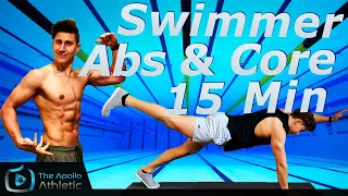 15 Minute Core Workout For Swimmers | No Equipment Dryland