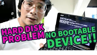 Paano malalaman na Sira na ang Hard Disk ng Laptop? ano ang NO Bootable Device Detected Error?