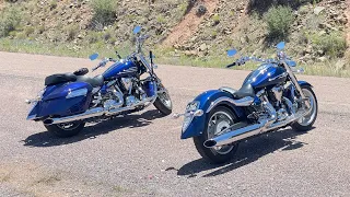 "2 Blue Liners" - 2014 Yamaha Roadliner S and 2009 Stratoliner S (Both 1854cc)