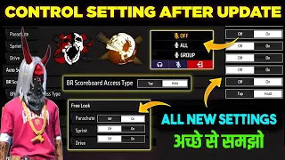 FREE FIRE CONTROL SETTINGS FULL DETAILS | FREE FIRE PRO PLAYER SETTINGS 2023 | FREE FIRE SETTING