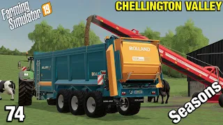 LOADING AND SPREADING MANURE Chellington Valley Timelapse - FS19 Ep 74