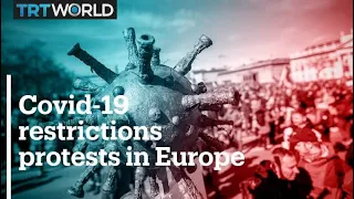 Protests held across Europe against Covid-19 restrictions