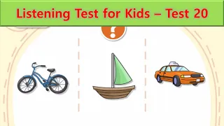 Listening Test for Kids | Test 20