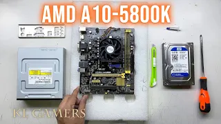 AMD A10-5800K ASUS A58M-A USB3 Socket FM2 AMD Radeon HD 7660D APU PC Build