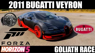 Forza Horizon 5 - 2011 Bugatti Veyron Super Sport Stock | Goliath Race | Thrustmaster T300 RS