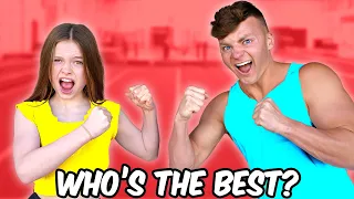 KID vs ADULT Extreme Gymnastics & Cheer Challenge