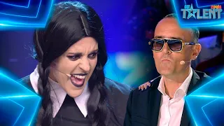 Risto SE ENAMORA de MIÉRCOLES ADDAMS tras oírla cantar | Audiciones 1 | Got Talent España 7 (2021)