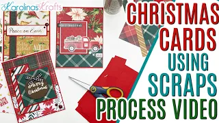 Making Christmas Cards Using Scraps! Using Up Scraps to Make Christmas Cards! Scrap You Stash