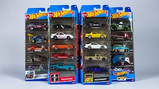 Opening NEW 2022  Hot Wheels 5-Pack! Nightburnerz! Ford Mustang! HW Exposed Engines!