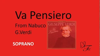 SOPRANO 1.     Va pensiero. Nabuco . Verdi