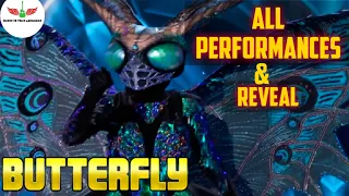 Masked Singer Butterfly All Performances & Reveal | Season 2