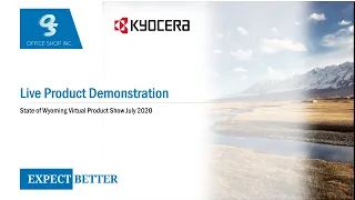 State of Wyoming Product Show / Kyocera / 9am