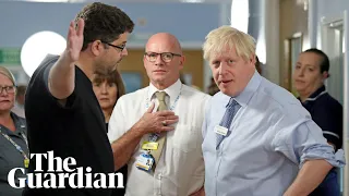 Boris Johnson confronted by father of sick child over NHS waiting times