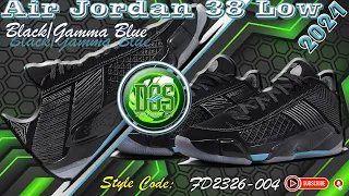 Air Jordan 38 Low 2024 "Black/Anthracite-Gamma Blue"