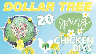 🐓 20 Spring Chicken Dollar Tree DIYS for 2024!