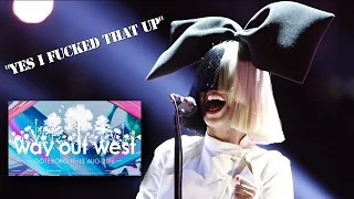 SIA "Fucks up" Titanium live @ WayOutWest 2016