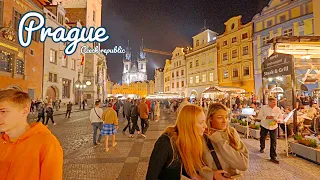 Prague, Czech Republic 🏰 - An Ancient Paradice - 4k HDR 60fps Evening Walking Tour