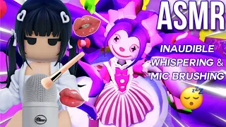 Roblox ASMR ~ Inaudible Whispering + Mic Brushing on 100% SENSITIVITY 💗 (Escape Evil DollHouse!)