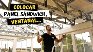 Doble techo con PERFILERIA de PLADUR y PANEL SANDWICH ➕ Nuevos VENTANALES de la CASA CONTENEDOR