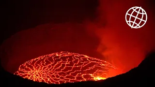 Nyiragongo Volcano, Virunga NP, DR Congo  [Amazing Places 4K]