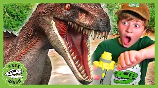 Dinosaur Escape Showdown at the T-Rex Ranch! Dinosaur Videos for Kids!