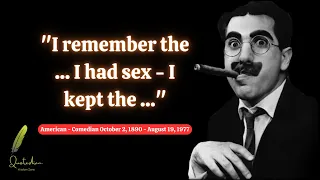 Groucho Marx Quotes | Part#3 | Groucho Marx King Of the Comeback, Insult, and One Liners