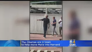 Former President Obama Spotted With Daughter Malia At Harvard Move-In