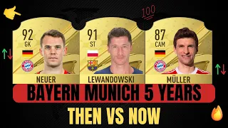 BAYERN MUNICH Players 5 YEARS AGO!! THEN VS NOW 😱🤔 ft. Müller, Neuer, Robben, Lewandowski...