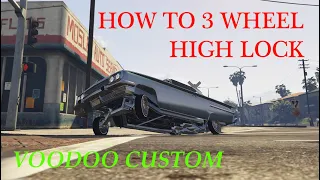 How To 3 Wheel Voodoo HIGHEST POINT! Three Lock Pops LoW LOws Hydraulics Tutorial