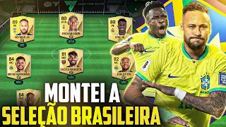 INCRÍVEL 😱 💥  MONTEI A MELHOR SELEÇÃO BRASILEIRA DO FC MOBILE, FICOU BUGADO?