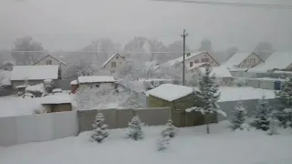 Из окна поезда Новороссийск  - Екатеринбург.